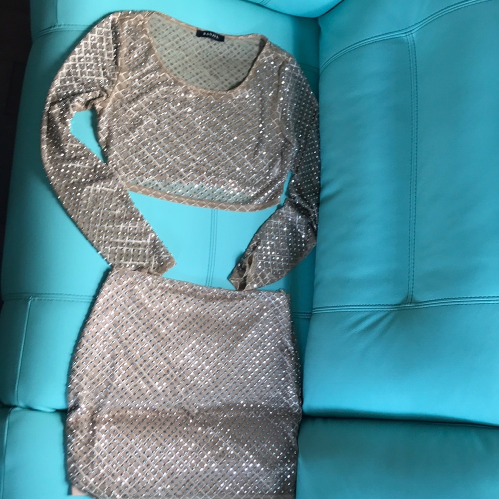 Sparkly two piece outfit